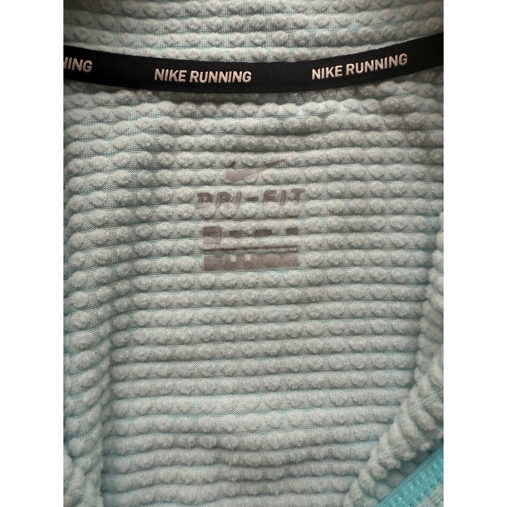 Nike Running Womens Mock Neck Zip Up Track Jacket‎ XS Aqua Dri-FIT Training - Picture 9 of 16